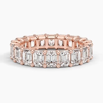 Emerald Eternity Diamond Ring (5 ct. tw.) in 14K Rose Gold