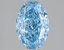 1.58 Ct. Fancy Vivid Blue Oval Lab Grown Diamond