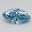 1.00 Ct. Fancy Vivid Blue Marquise Lab Grown Diamond