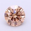 2.40 Ct. Light Brown Round Lab Grown Diamond