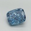3.00 Ct. Fancy Vivid Blue Cushion Lab Grown Diamond