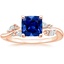 14K Rose Gold Arden Diamond Ring (1/6 ct. tw.), smalltop view