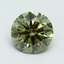 3.01 Ct. Fancy Vivid Green Round Lab Grown Diamond