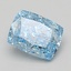 1.50 Ct. Fancy Vivid Blue Cushion Lab Grown Diamond