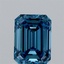 1.01 Ct. Fancy Vivid  Blue Emerald Lab Grown Diamond