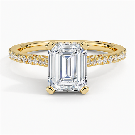 18K Yellow Gold Simply Tacori Cathedral Diamond Ring (1/4 ct. tw.)
