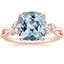 14K Rose Gold Willow Diamond Ring (1/8 ct. tw.), smalltop view