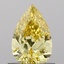 0.69 Ct. Fancy Intense Yellow Pear Lab Grown Diamond