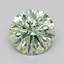 0.53 Ct. Fancy Intense  Green Round Lab Grown Diamond