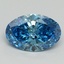 1.64 Ct. Fancy Vivid Blue Oval Lab Grown Diamond