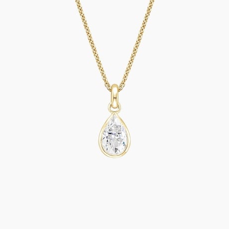 Teardrop Moissanite Pendant