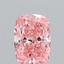 1.53 Ct. Fancy Vivid Pink Cushion Lab Grown Diamond