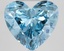 7.11 Ct. Fancy Vivid Blue Heart Lab Grown Diamond