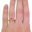 The Wilda Ring, smalltop view on a hand