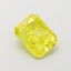 1.08 Ct. Fancy Vivid  Yellow Radiant Lab Grown Diamond