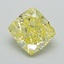 1.16 Ct. Fancy Intense Yellow Cushion Lab Grown Diamond