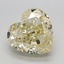 3.05 Ct. Fancy Yellow Heart Lab Grown Diamond