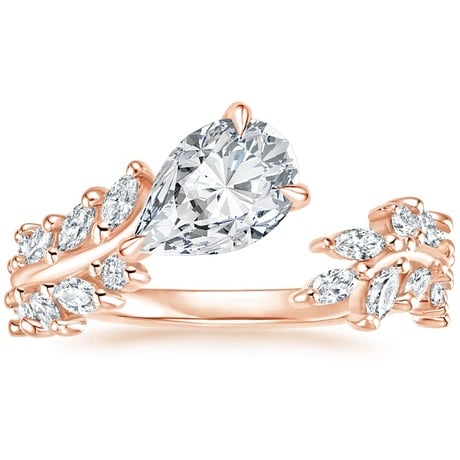 14K Rose Gold Sweeping Ivy Diamond Bridal Set (1 ct. tw.)