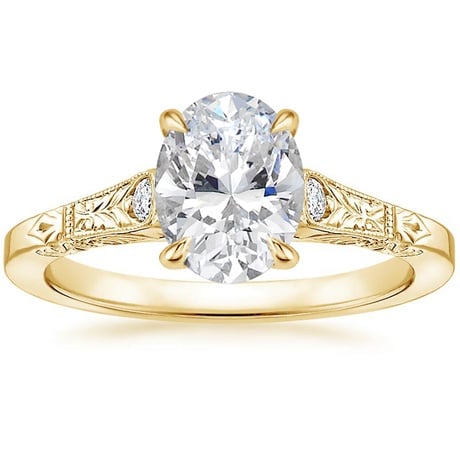 14K Yellow Gold Valentina Diamond Ring