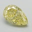 1.16 Ct. Fancy Intense Yellow Pear Lab Grown Diamond