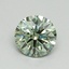 0.70 Ct. Fancy Vivid Green Round Lab Grown Diamond