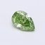 0.52 Ct. Fancy Vivid  Green Pear Lab Grown Diamond