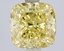 2.09 Ct. Fancy Vivid Yellow Yellow Cushion Lab Grown Diamond