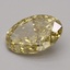 4.09 Ct. Fancy Vivid Yellow Oval Lab Grown Diamond