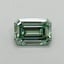 0.46 Ct. Fancy Vivid Pacific Green Emerald Lab Grown Diamond
