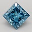 1.80 Ct. Fancy Vivid Blue Princess Lab Grown Diamond