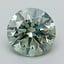 1.41 Ct. Fancy Vivid Green Round Lab Grown Diamond