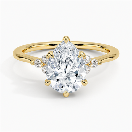 Trio Cluster Engagement Ring