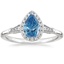 18K White Gold Linden Diamond Ring, smalltop view