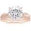 14KR Moissanite Petite Twisted Vine Contoured Diamond Bridal Set (1/3 ct. tw.), smalltop view