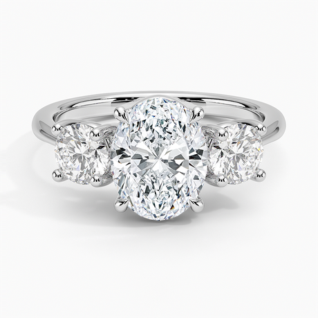 Three Stone Diamond Engagement Ring