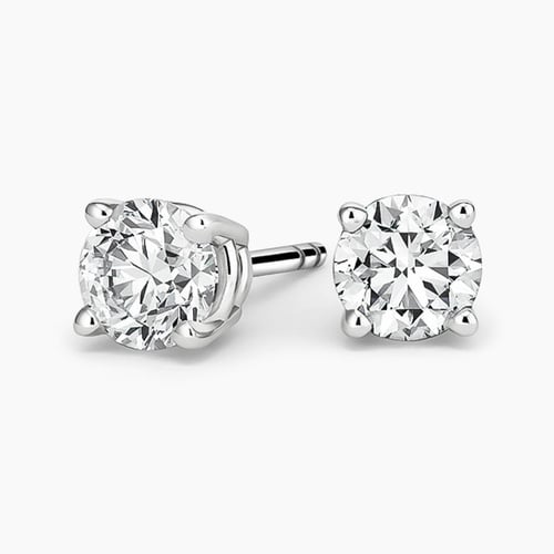 Stud Earrings, Screw Back Style Anniversary 2024 Earrings, Classic Solitaire Earrings, 2.30 TCW Radiant Cut Colorless Moissanite Wedding Earrings