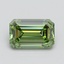 1.11 Ct. Fancy Vivid Green Emerald Lab Grown Diamond
