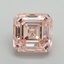 5.01 Ct. Fancy Vivid Pink Asscher Lab Grown Diamond