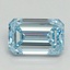 1.09 Ct. Fancy Intense Blue Emerald Lab Grown Diamond