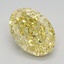 2.29 Ct. Fancy Vivid Yellow Oval Lab Grown Diamond