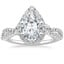 Platinum Luxe Willow Halo Diamond Ring (2/5 ct. tw.), smalltop view