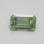 0.43 Ct. Fancy Vivid Pacific Green Emerald Lab Grown Diamond