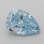 1.02 Ct. Fancy Vivid Blue Pear Lab Grown Diamond