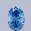 1.63 Ct. Fancy Vivid Blue Oval Lab Grown Diamond