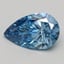 1.53 Ct. Fancy Vivid Blue Pear Lab Grown Diamond