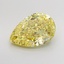 4.09 Ct. Fancy Intense None Yellow Pear Lab Grown Diamond