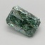 1.44 Ct. Fancy Vivid Green Radiant Lab Grown Diamond