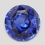 6.4mm Unheated Blue  Round   Sapphire