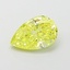 1.09 Ct. Fancy Vivid  Yellow Pear Lab Grown Diamond