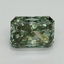 1.60 Ct. Fancy Vivid Green Radiant Lab Grown Diamond